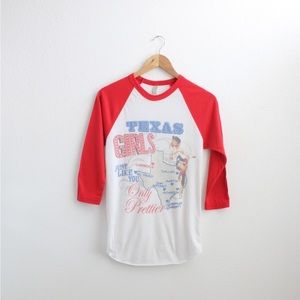 Texas Girls Rodeo Baseball T-shirt Sz:S